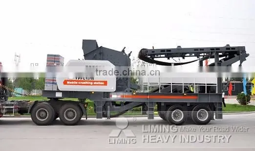 LIMING Small Scale Tire & Crawler Type Ore Mobile Jaw Crusher Quarry Machine photo-4