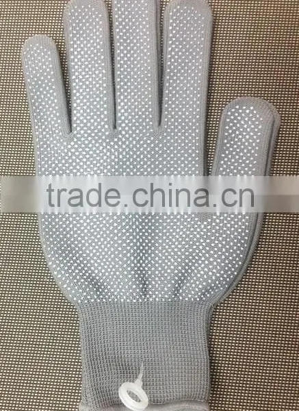 Polyester PVC Dotted White Cotton Work Labor Gloves photo-4