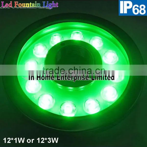 12W IP68 Stainless Steel 12V Color Change Fountain Led Lights photo-3
