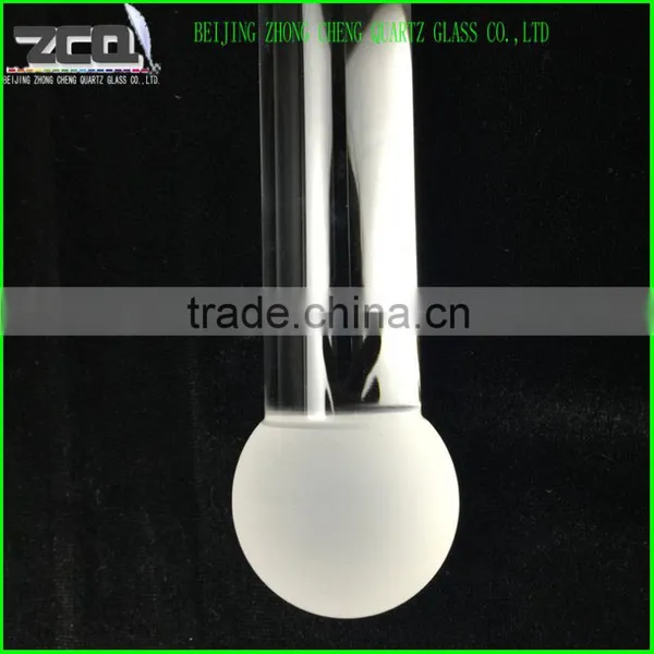 Quartz Glass Rod With a Ball Ending by Fine Grinded photo-4