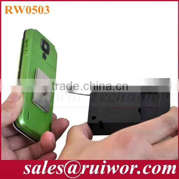 RuiWor RW0503 Cuboid Recoil Secure Lanyard (Tether) With Metal Plate End Connector for Product Positioning Install by 3M Tape photo-5