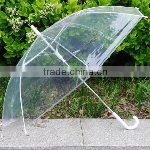 2014 HOT 21inch 23inch ECOFRIENDLY Clear Pvc Umbrella
