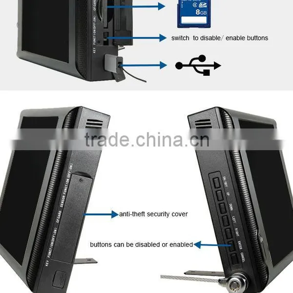 TFT 10" Usb Touch Screen Lcd Monitor, Electronic Advertising Touch Screen Signage, Mini Retail Store Programmable Display photo-4