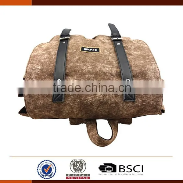 Vintage Style Unisex Korean Fashion Casual Laptop Backpack photo-4
