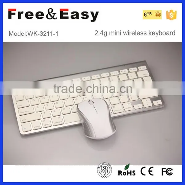 Standard Wireless Bluetooth Cordless Gold and Sliver Color Keyboard and Mouse Combo photo-3