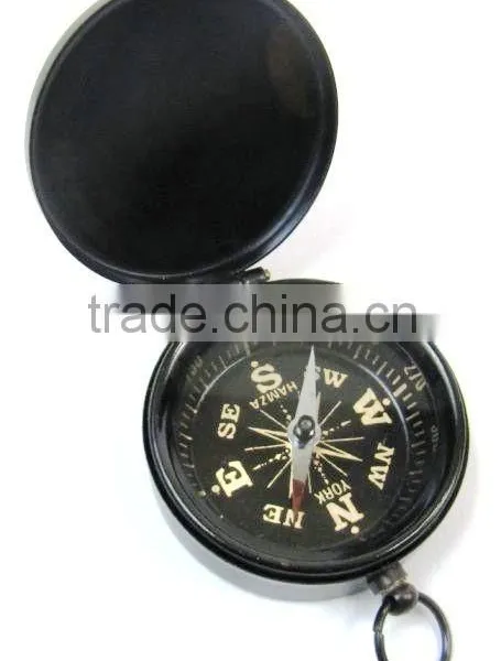 Nautical Antique Brass Pocket Compass -Pendant Compass 13485 photo-3