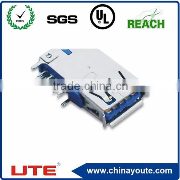U flash connector, up right,usb 3.0 connector