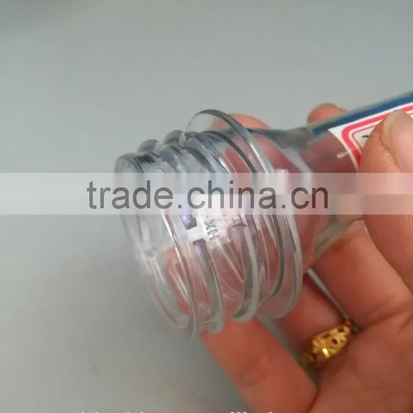 Plastic Bottle Preform Transperant Pco 38mm 25gs PET Preform for 300-500ML Drink/juice Bottle in Medium Temperature Filling photo-3