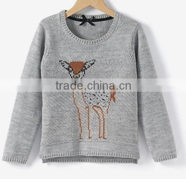 2015 Girls Heat Transfer Printed Sweater