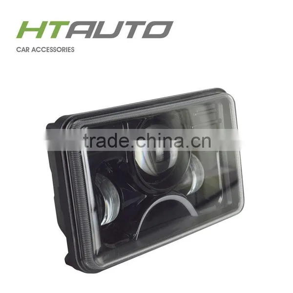 HTAUTO Auto Accessories Xenon Light 4x6" 45W Headlight LED Motorcycle Lamp Drl for Truck
