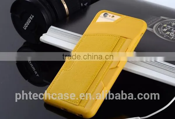 Leather Back Cover Case With Card Slot for Iphone 6 photo-4