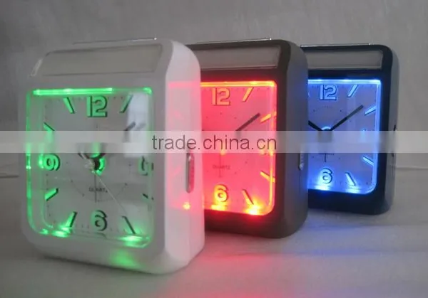 Night Touch Light LED Quartz Alarm Clocks for Eldly photo-3