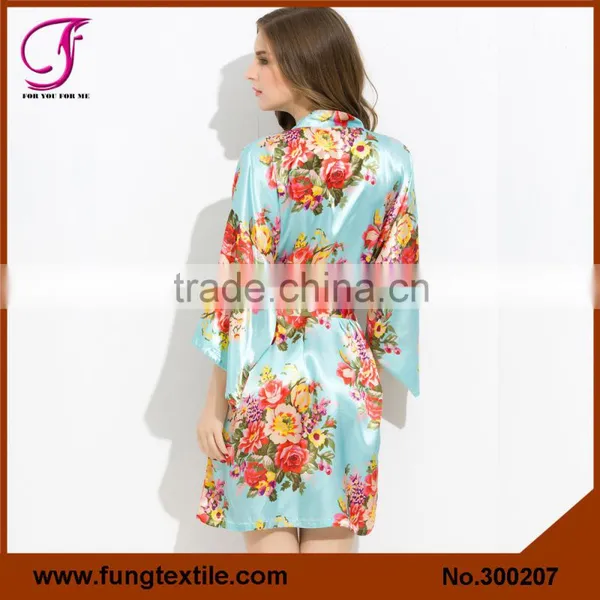 FUNG 3002 New Flower Robe Gifts for Bridesmaid photo-2