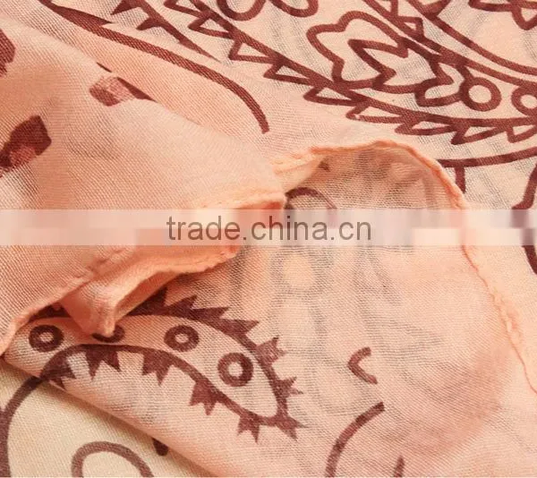 Leopard Paisley Design Hot Selling 100 Cotton Hijab photo-4