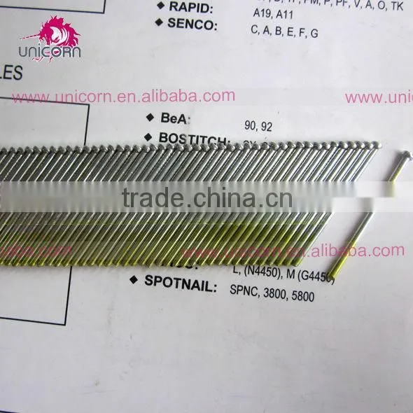 bright basic DA head chisel point nails