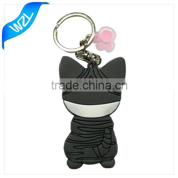 3D PVC Rubber Keychains With Metal Rings photo-2