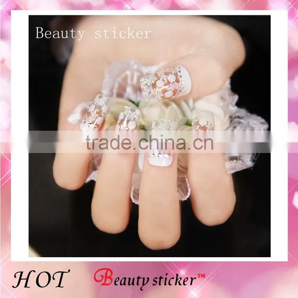 Wholesale Nail Foil Sticker Custom Nail Wraps Cheap Nail Sticker Black Rock Lace Sticker photo-3