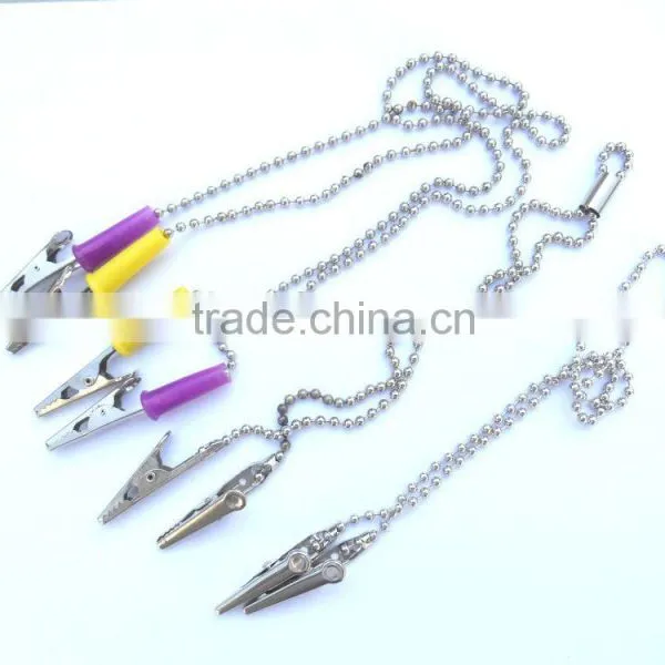 Nickel Plated Napkin Holder Bib Chain With Lock photo-2
