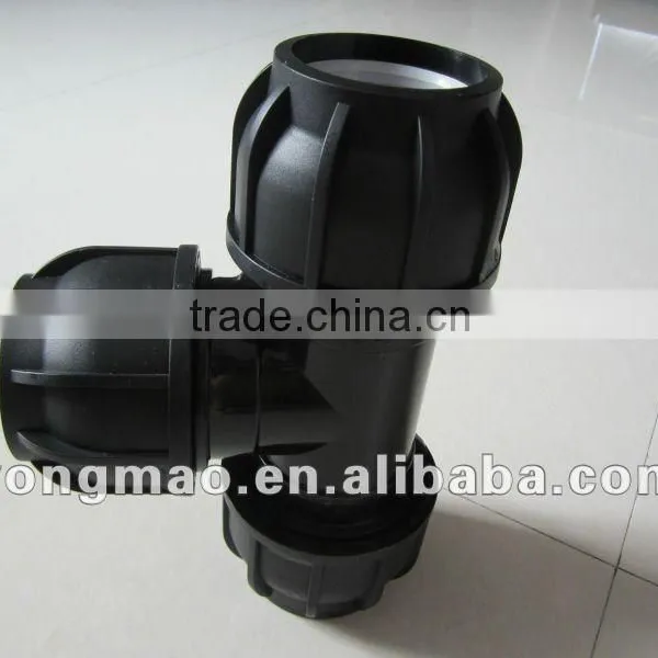 PP thread tee of plastic injection mould