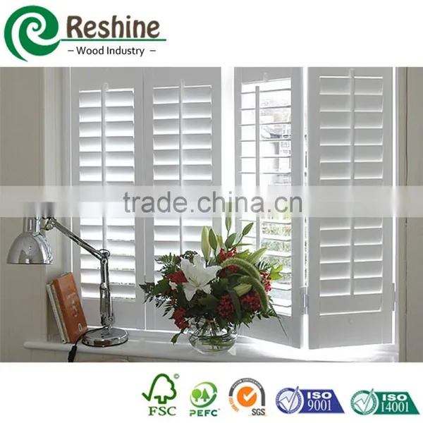 Plastic Window Blind PVC Plantation Shutter Louvers photo-2