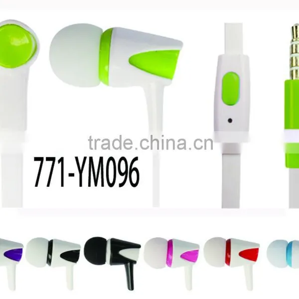 2015 Competitive Price Plastic Earphones With Mic for Smartphone photo-2