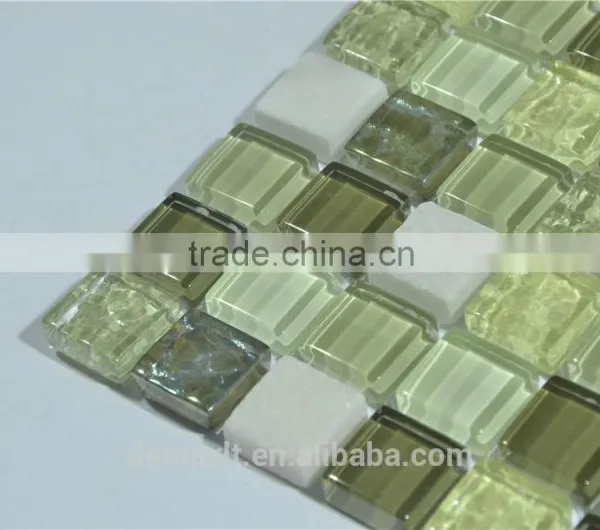 Hight- Grade Design Crystal Glass Mosaic for Kicthen Wall photo-3