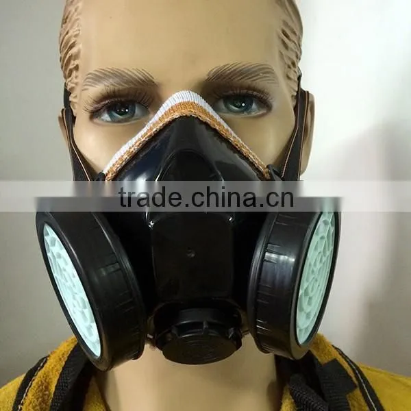Double or Single Filter Chemical Respirator and Dust Gas Mask photo-3