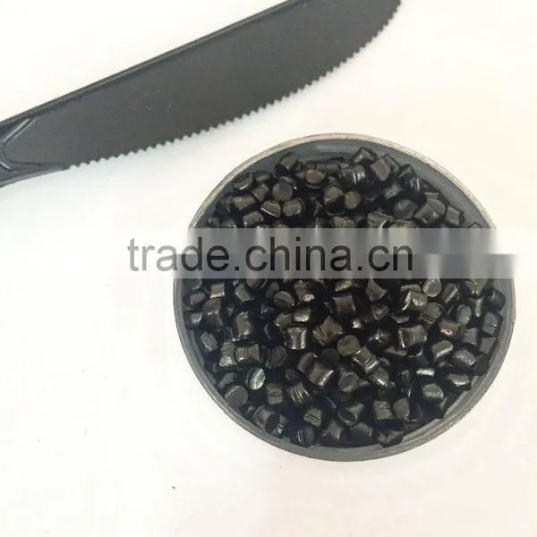 PE Black Masterbatch Plastic Granules Material (40% Carbonblack Without Filler) for Injection,extrusion,film Blowing photo-2