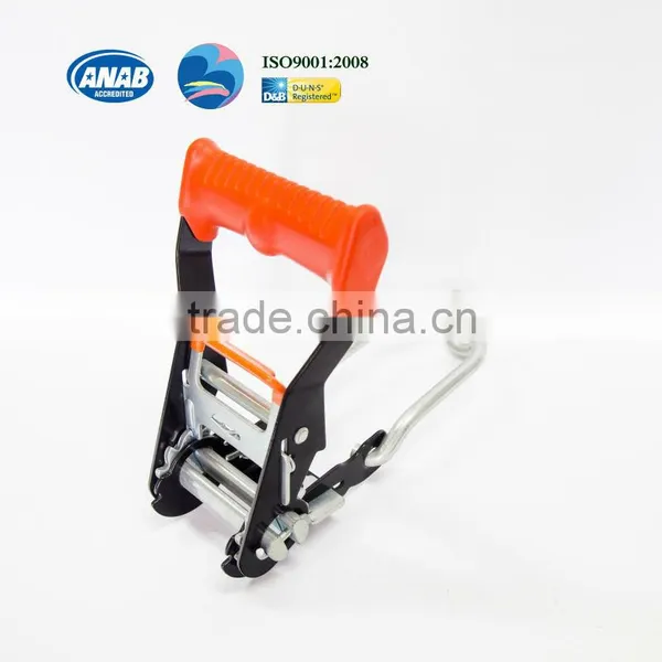 2" Ratchet Lashing/Ratchet Tensioner/Ratchet Buckle With Conjoined Hook photo-3