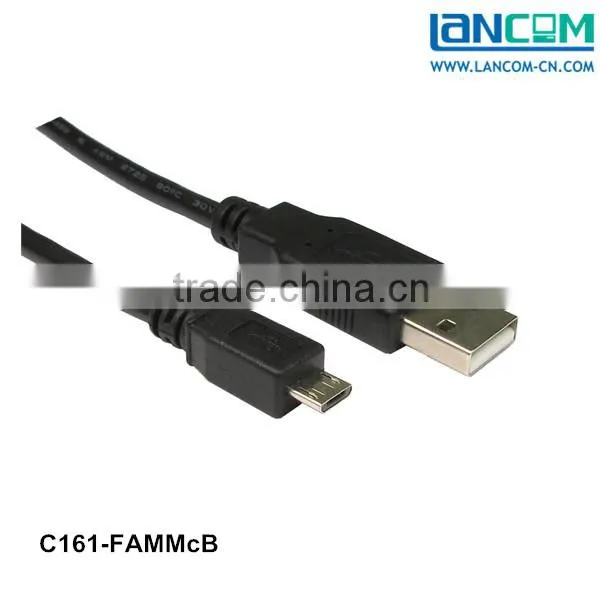 Falt USB 2.0 Cable AM to Micro B White USB 2.0 A Male Cable Easy Use