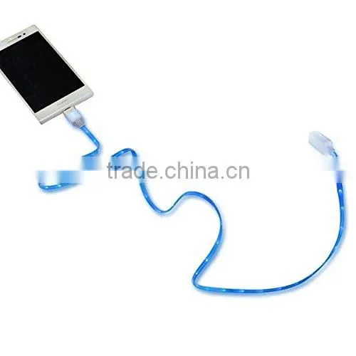 2 in 1 Wire Data Power Micro USB Led Light Cable photo-3