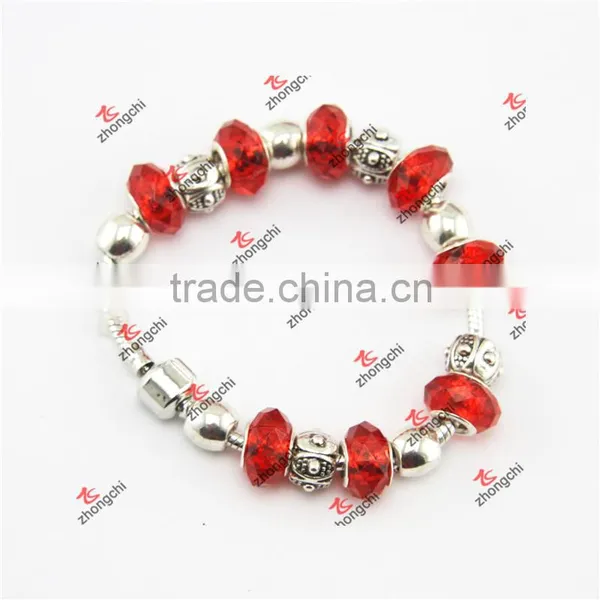 Fashion Alloy Lockets/Glass Beads Snake Bracelet Gifts (PDE60229) photo-3
