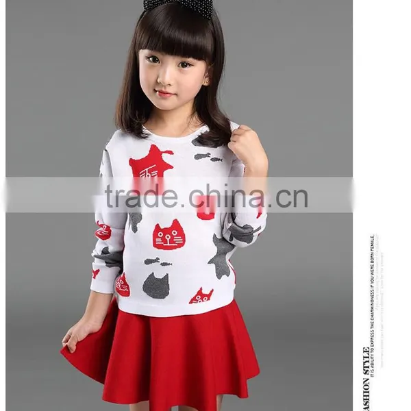 2015 Autumn And Winter Girls New Style Sweater Korea Style Girl Outwear With Round Neck  china