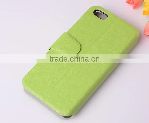 Double Sided Leather Case With Window for Iphone 5 Case Non Transparent photo-2