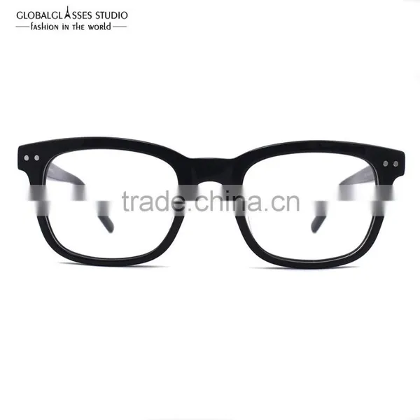 NO MOQ Gentle Vintage Square Unisex Italy Designer Acetate Optical Frame 609G photo-5