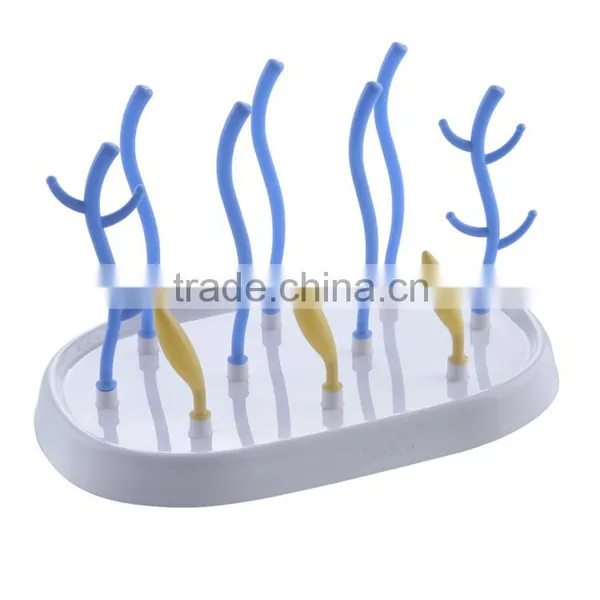 Free Sample Kids Bottle Drying Rack Water Bottle Drying Shelf With Holder photo-4