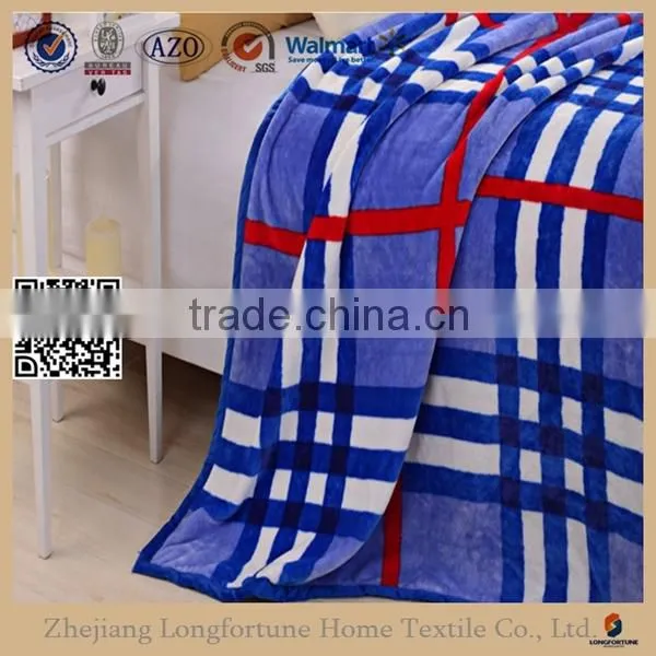 Manufactory Walmart China Home Textile Plain Color Coral Fleece China Supplier Double Layer Blanket photo-5