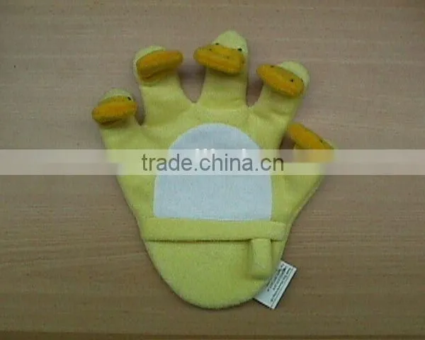 Plush Animal Glove Finger Puppet for Bathing