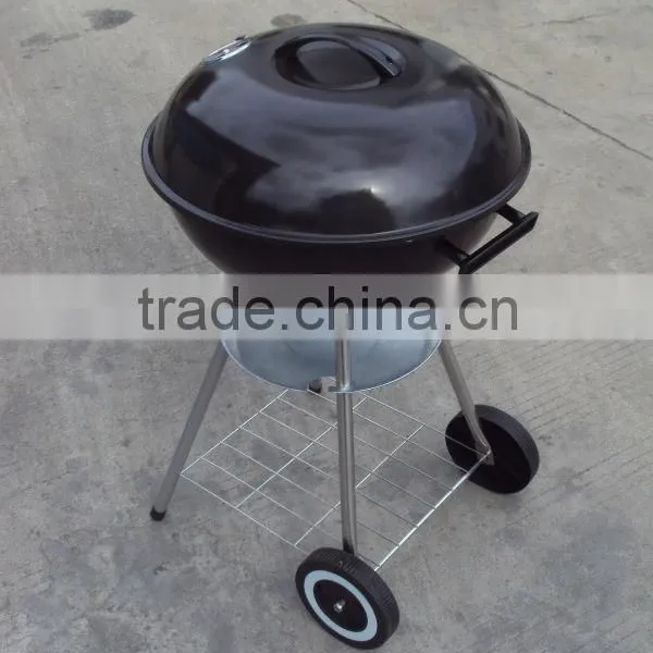 17 Inch Porcelain Enameled Surface Treatment Kettle Foldable Bbq Grill photo-4