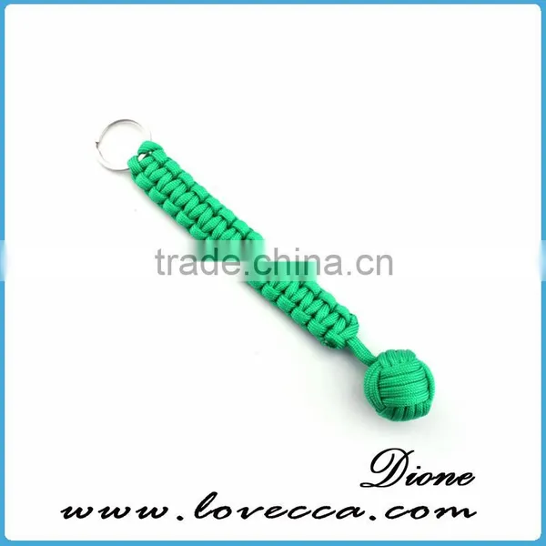 Customized 350/480/550 Pink Paracord Self Defence Round Metal Keychain With Logo photo-6