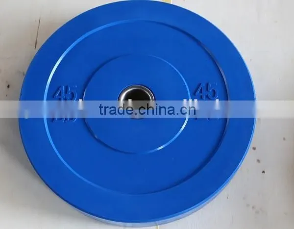 45LB Blue Colour /Weightlifting Rubber Bumper Plates
