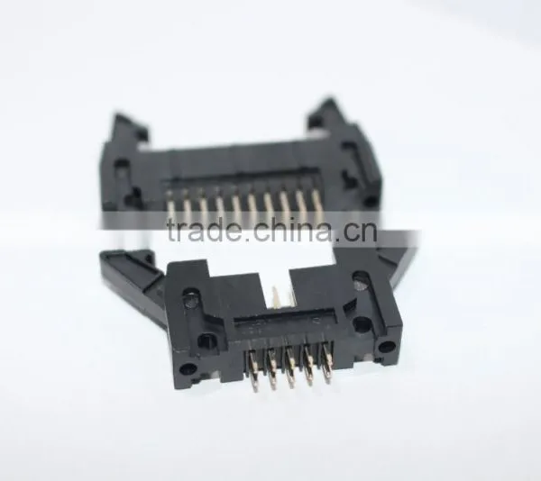 2.54mm Black Big Latch V/t Ejector Header Connector 6~64pin photo-3