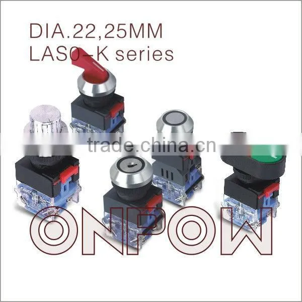 ONPOW Industrial Push Button(LAS0-Kseries,22mm,30mm,VDE,CE,ROHS,IP65)