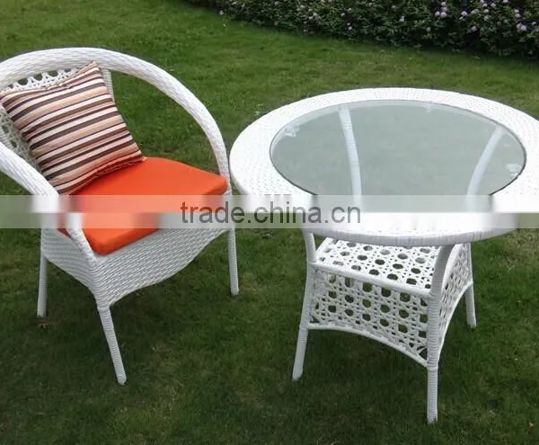 Wicker Rattan Coffee Table and Chair/ Patio Tea Set/ Bistro Set photo-4