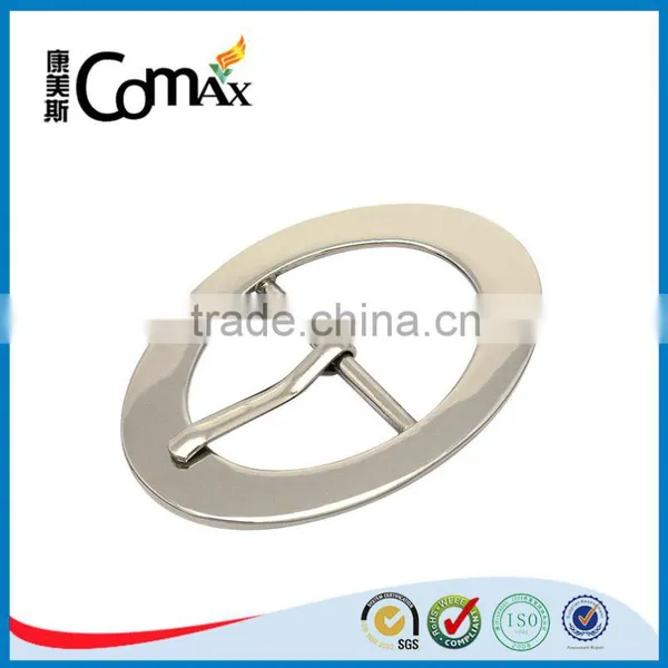 High Quality Fashion Oval Tri-Glide Nickel Metal Pin Buckle photo-3