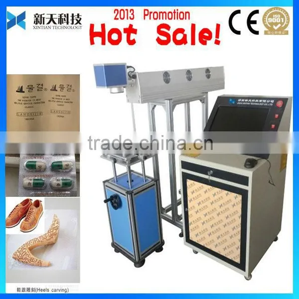 Hot Sale !! Shoe Heels Carving Co2 RFlaser Marking Machine