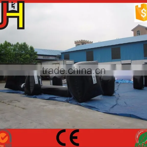 Custom 16 Pcs Black PVC Inflatable Nerf Bunkers For Sport Game photo-3