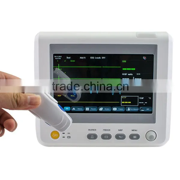 7 Inch-resolution Color Screen Lcd 6 Parameter Patient Monitor for Hospital photo-2