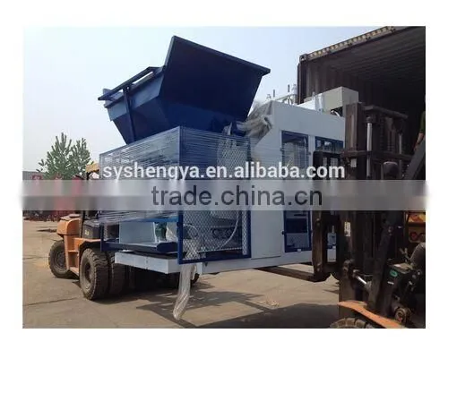 High Output Low Cost QMY10-15 Movable Concrete Brick Laying Machine Hot-sale in 120th Canton Fair Shengya Concrete Block Machine photo-4