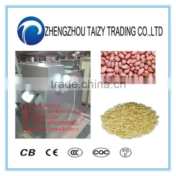 almond peanut slicing cutting machine / nuts kernel slice cutter machine